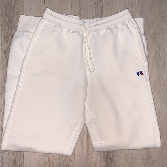 White Russell athletic Sweatpants - Picture 2 of 6